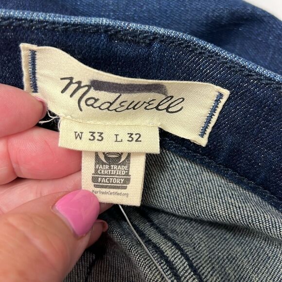 Madewell nr448 Slim Jeans: Airy Stretch Denim Edition 33/32 NWT - Picture 8 of 12
